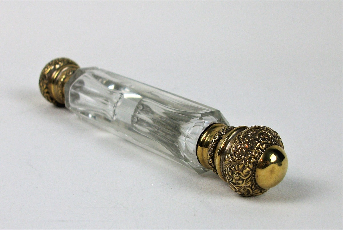 	Antique Silver Gilt Double - Ended Scent Bottle